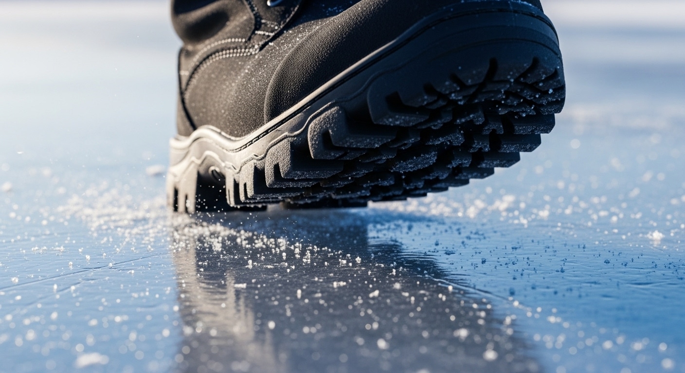 Ich verteile es mit einem Wattestäbchen auf der Sohle – und rutsche selbst auf vereisten Treppen nicht mehr aus: 1 Mal reicht für den ganzen Winter
