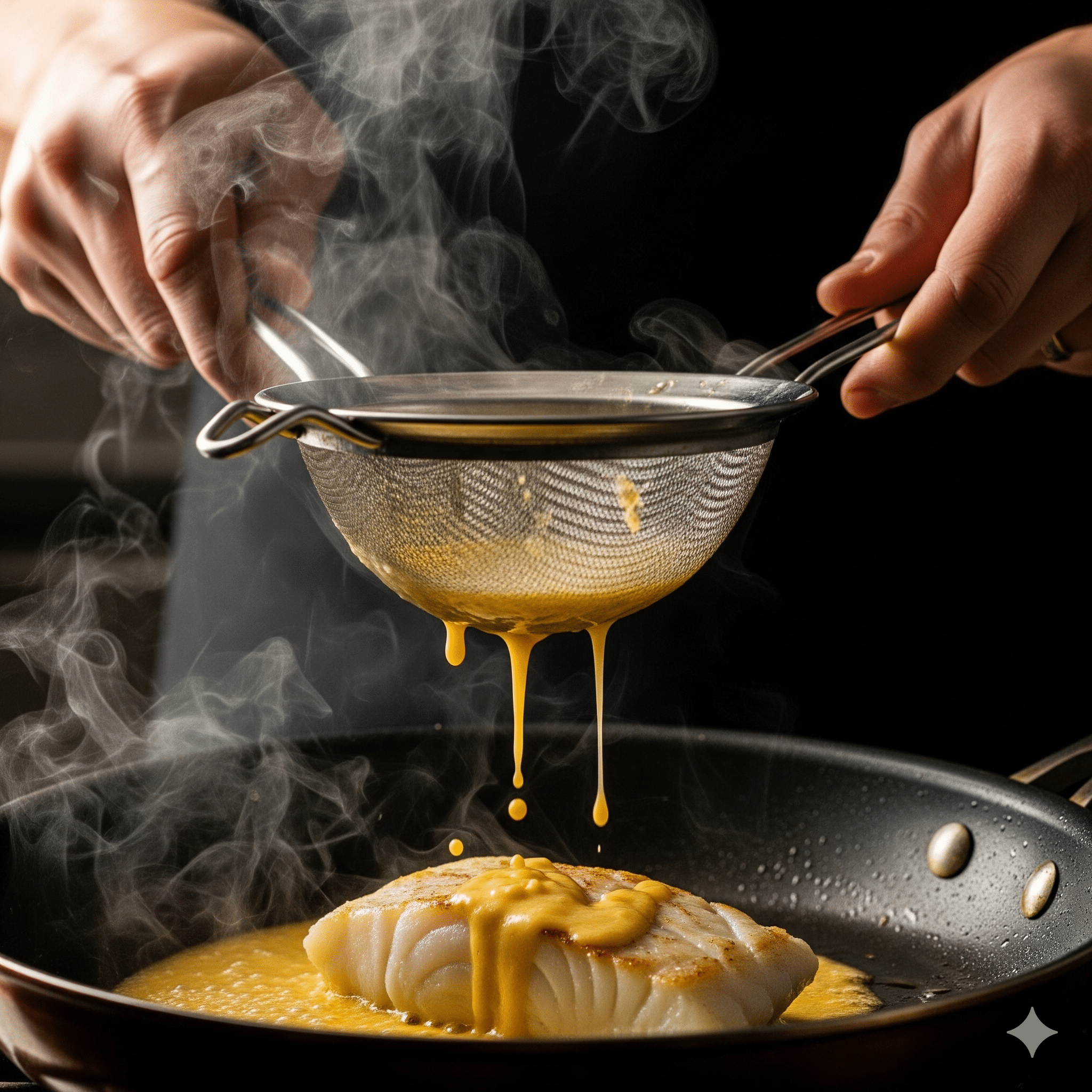 Der Sieb-Trick: Warum Adrian Niemiec jetzt jedem r&auml;t, Kabeljau nur noch mit einem Metallsieb zuzubereiten