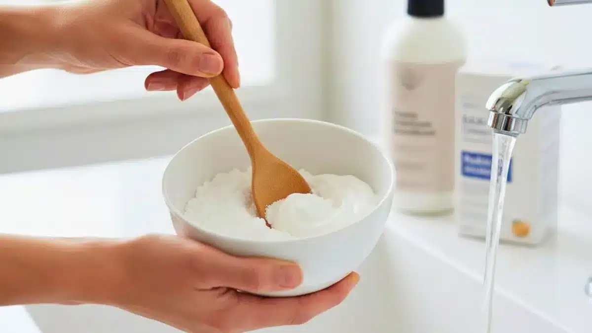 Backpulver mit Haarspülung mischen: Warum es empfohlen wird und wofür es gut ist.