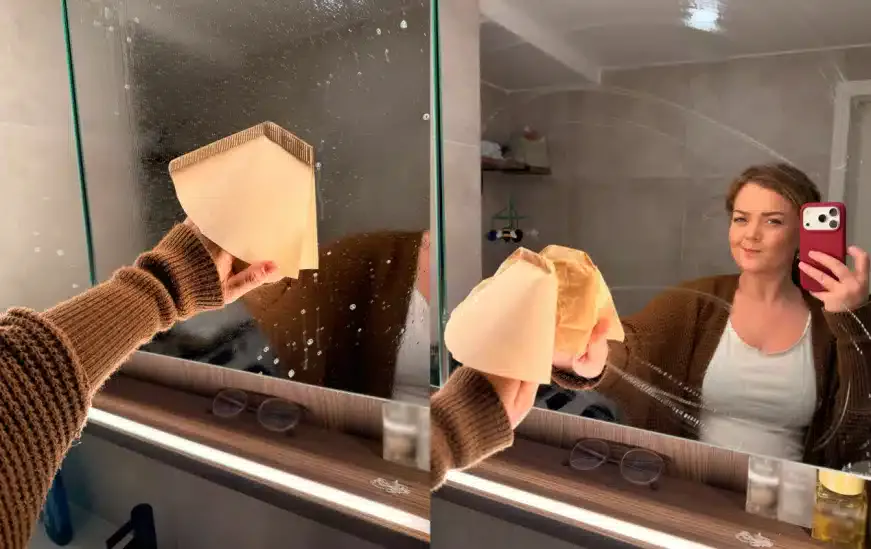 Im Badezimmer habe ich den von Reinigungsexperten empfohlenen Kaffeefilter-Trick ausprobiert und die Ergebnisse übertrafen alle meine Erwartungen.