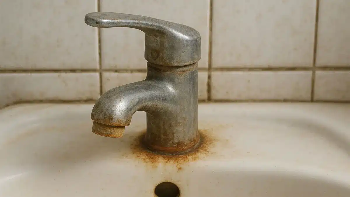 Der beste Weg, Wasserh&auml;hne von Kalk zu befreien und ihnen in wenigen Minuten ihren urspr&uuml;nglichen Glanz zur&uuml;ckzugeben.